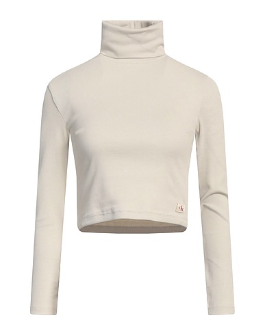 CALVIN KLEIN JEANS T-shirt Beige 94% Cotone, 6% Elastan