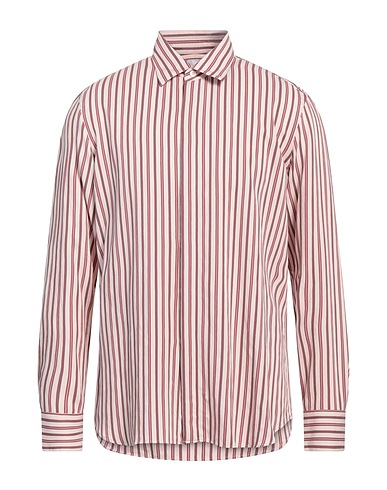 PT Torino Striped shirt Light pink 89% Viscose, 11% Polyamide