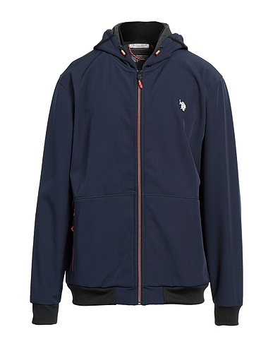 U.S.POLO ASSN. Jacket Navy blue 93% Polyester, 7% Elastane