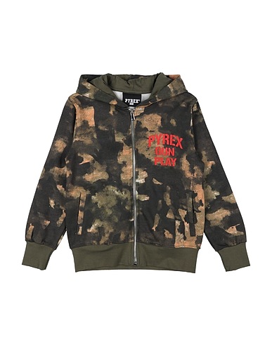 PYREX Felpa Verde militare 100% Cotone