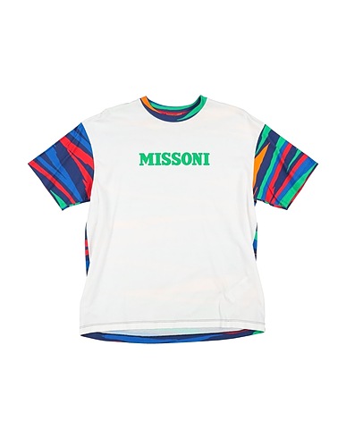 MISSONI KIDS Ｔシャツ ホワイト コットン 90% / ポリウレタン 10%