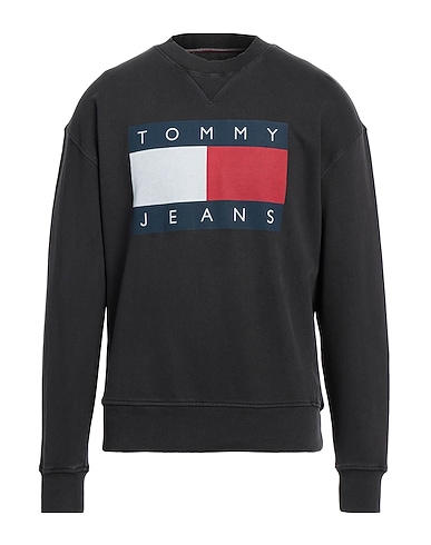 TOMMY JEANS Sweatshirt Black 100% Cotton