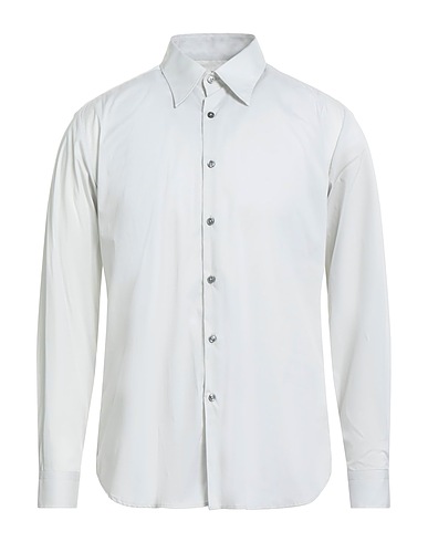 MESSAGERIE Solid color shirt Light grey 72% Cotton, 25% Polyamide, 3% Elastane