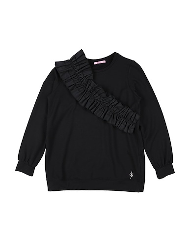MISS BLUMARINE Sweatshirt Black 95% Viscose, 5% Elastane, Polyester