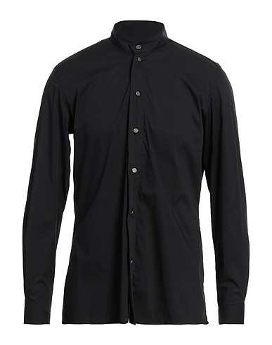 MESSAGERIE Camicia tinta unita Nero 72% Cotone, 25% Poliammide, 3% Elastan