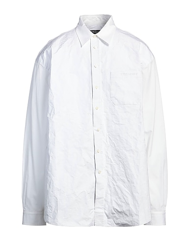 Y/PROJECT Solid colour shirt White 100% Cotton, Aluminium