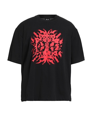 44 LABEL GROUP T-shirt Μαύρο 100% Βαμβάκι