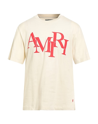 AMIRI T-shirt Cream 100% Cotton