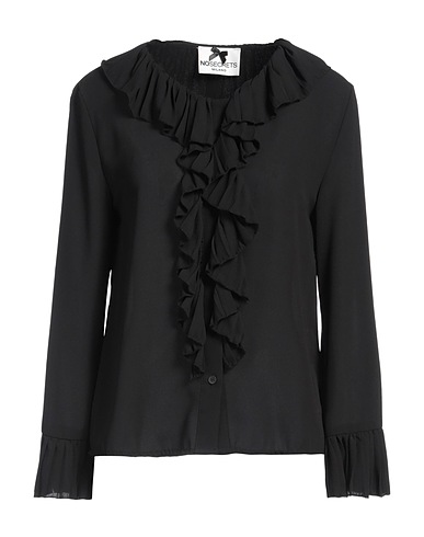 NO SECRETS Camicie e bluse tinta unita Nero 100% Poliestere