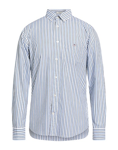 GANT Striped shirt Light blue 100% Cotton