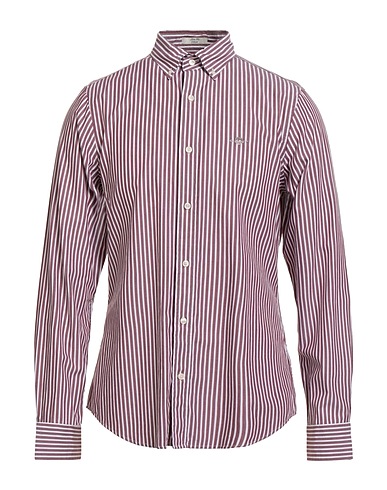 GANT ストライプ柄シャツ プラム コットン 100%