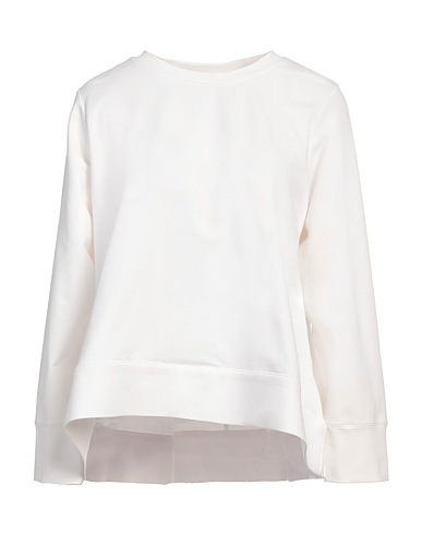 ALPHA STUDIO Sweatshirt White 95% Cotton, 5% Elastane