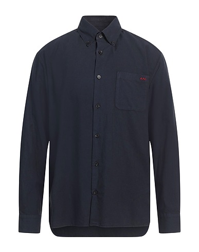 A.P.C. Einfarbiges Hemd Marineblau 100% Baumwolle