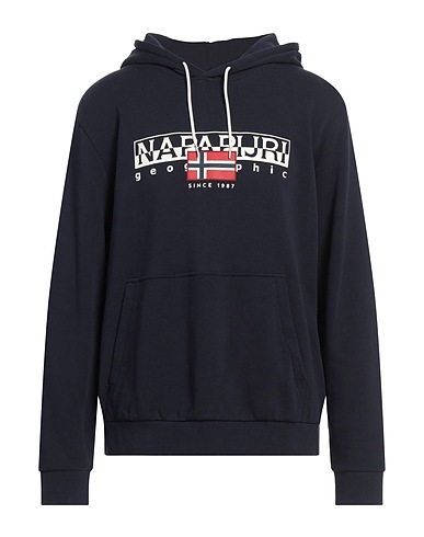 NAPAPIJRI Hooded sweatshirt Navy 100% Cotton, Elastane