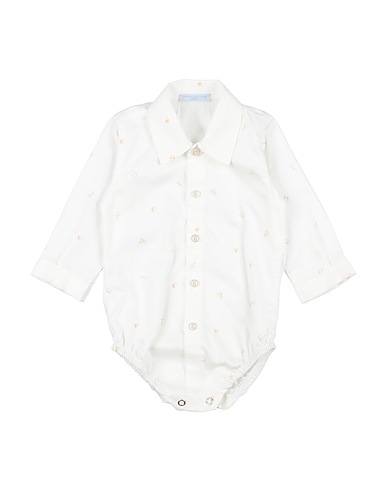 MANUELL & FRANK Baby Bodysuits ENFANT BIANCO 60% Viscose, 40% Cotton