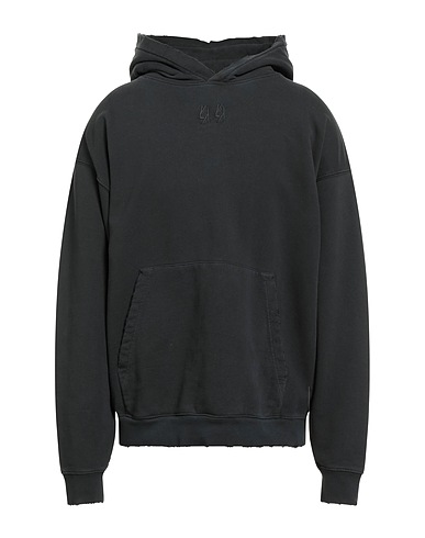 44 LABEL GROUP Hooded track jacket  Charcoal 100% Cotton