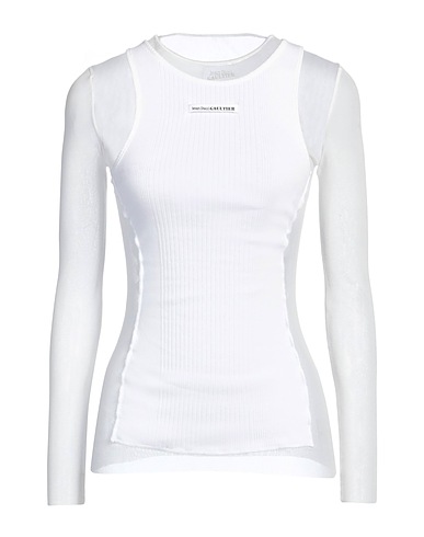 JEAN PAUL GAULTIER T-shirt White 100% Polyamide, Cotton
