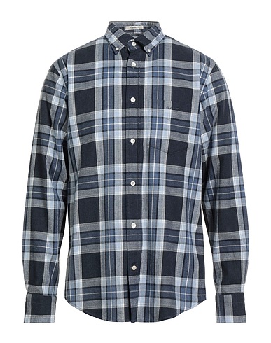 GANT Checked shirt Blue 100% Cotton
