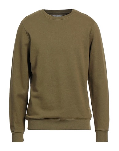 UNIFORM Felpa Verde militare 100% Cotone