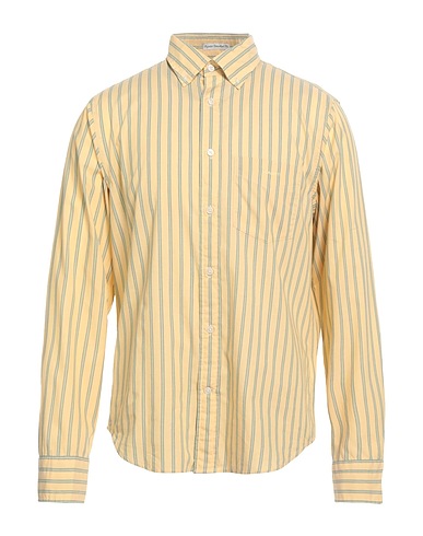 GANT Solid colour shirt Pastel yellow 100% Cotton