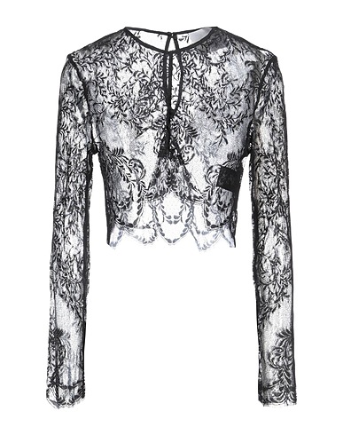 ERIKA CAVALLINI Top Black 100% Polyamide