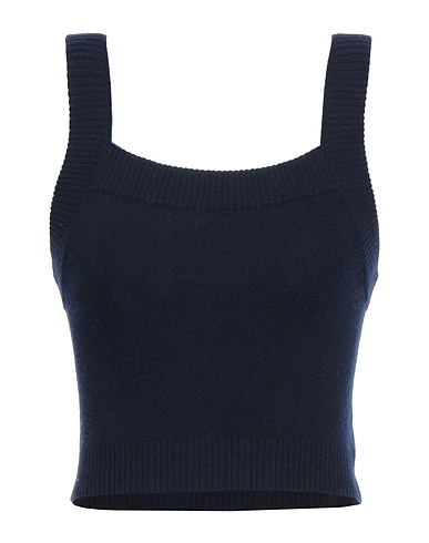 CRUSH. Top Bleu nuit 88% Cachemire, 10% Nylon, 2% Élasthanne