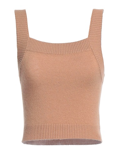 CRUSH. Top Camel 88% Cashmere, 10% Nylon, 2% Elastane