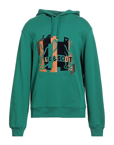 LYLE & SCOTT Hooded track jacket  VINTAGE Green 100% Cotton