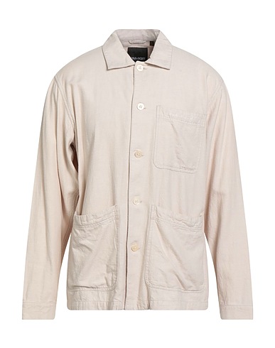 LYLE & SCOTT Solid colour shirt VINTAGE Beige 70% Cotton, 30% Linen