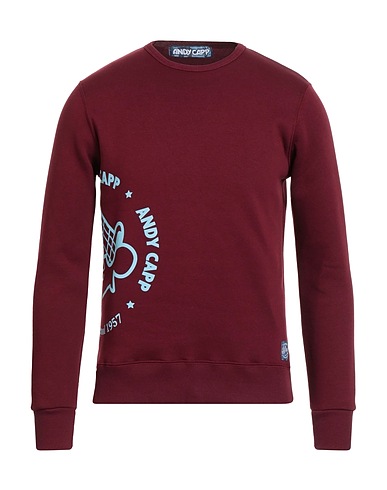 ANDY CAPP Sweatshirt Bordeaux 80% Baumwolle, 20% Polyester