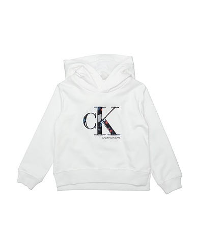 CALVIN KLEIN JEANS Sweatshirt Weiß 83% Baumwolle, 15% Polyester, 2% Elastan