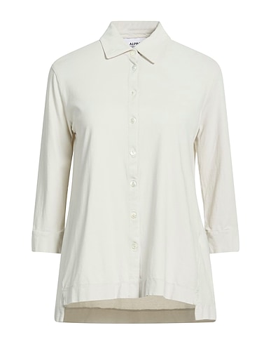 ALPHA STUDIO Однотонные рубашки и блузки Светло-серый 98% Хлопок, 2% Эластан