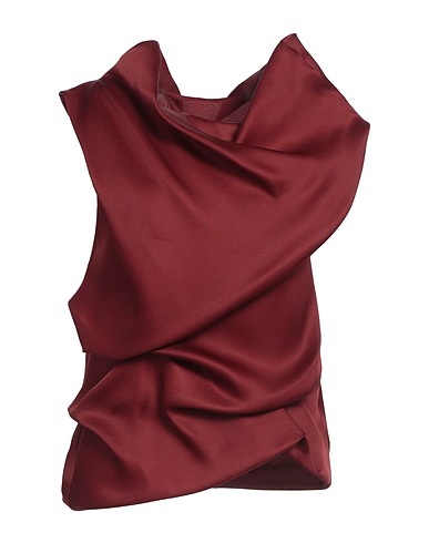 KHAITE Silk top Burgundy 100% Silk