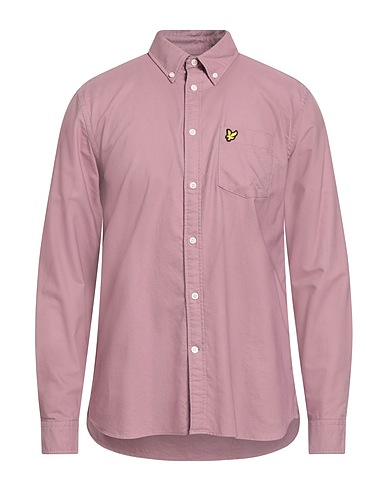 LYLE & SCOTT Camicia tinta unita VINTAGE Rosa antico 100% Cotone