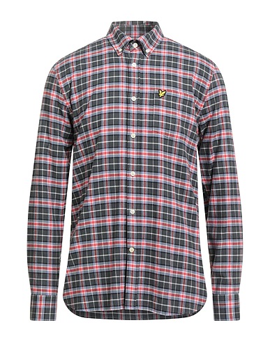 LYLE & SCOTT Checked shirt VINTAGE Lead 100% Cotton