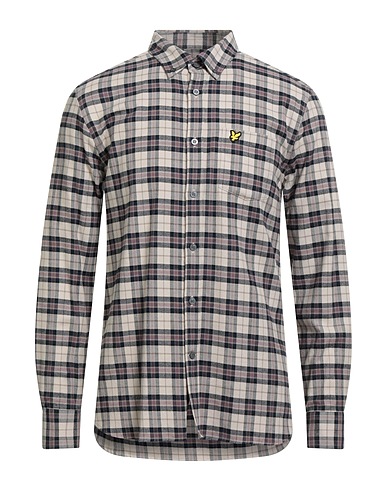 LYLE & SCOTT Camicia a quadri VINTAGE Beige 100% Cotone