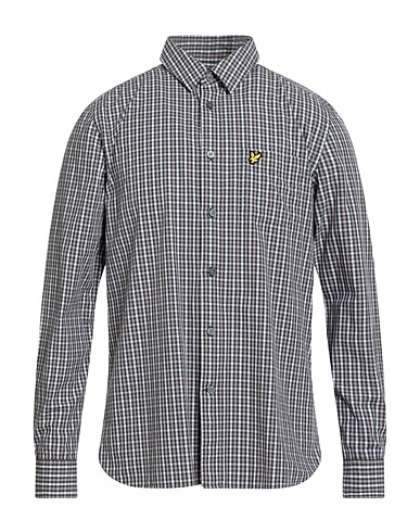 LYLE & SCOTT Checked shirt VINTAGE Dark green 100% Cotton