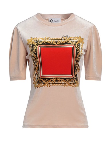 DOUBLE C T-shirt Light grey 92% Polyester, 8% Elastane