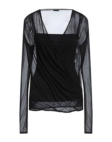 GIVENCHY Top Black 65% Acetate, 35% Polyamide
