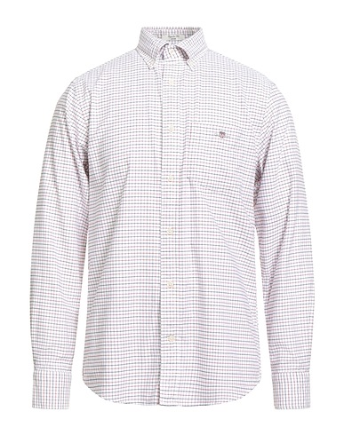 GANT Checked shirt White 100% Cotton