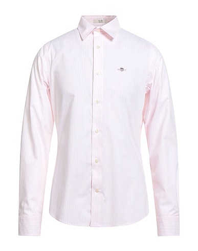 GANT Checked shirt Light pink 98% Cotton, 2% Elastane