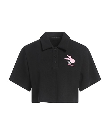 MISS SIXTY Μπλουζάκι Polo Μαύρο 48% Πολυεστέρας, 42% Βαμβάκι, 10% Πολυαμίδη