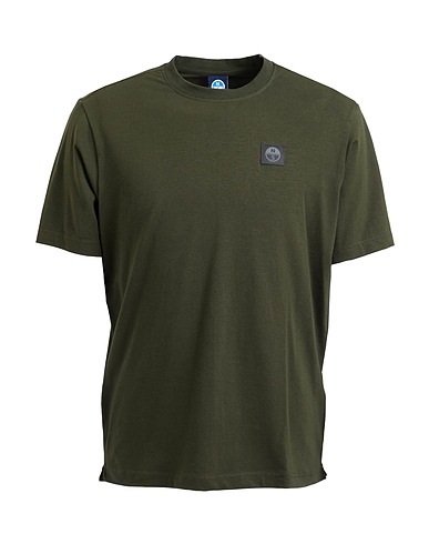 NORTH SAILS T-shirt Verde scuro 95% Cotone, 5% Elastan