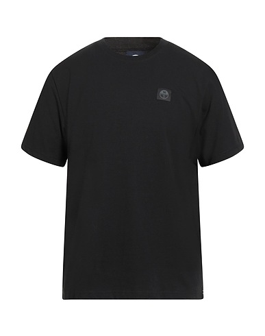 NORTH SAILS Basic T-shirt Black 95% Cotton, 5% Elastane