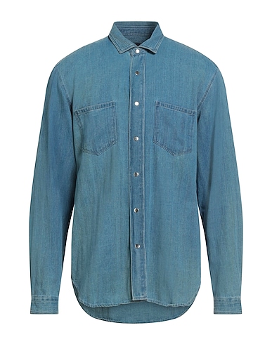 LARDINI Denim shirt 100% Cotton