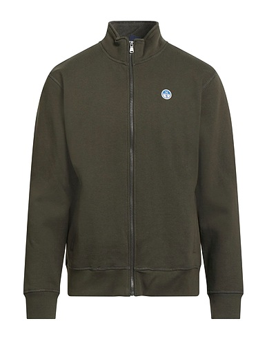 NORTH SAILS Felpa Verde scuro 100% Cotone