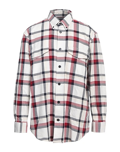 TOMMY HILFIGER Checked shirt White 100% Cotton