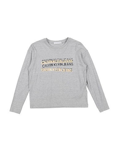 CALVIN KLEIN JEANS T-shirt Grey 95% Viscose, 5% Elastane