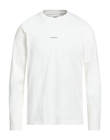 C.P. COMPANY Basic T-shirt Cream 100% Cotton