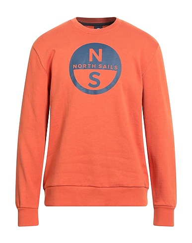 NORTH SAILS Felpa Arancione 100% Cotone